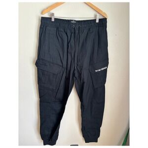 Rawgear Mens Black Cotton Cargo Jogger Pants 2XL‎ NWT Streetwear